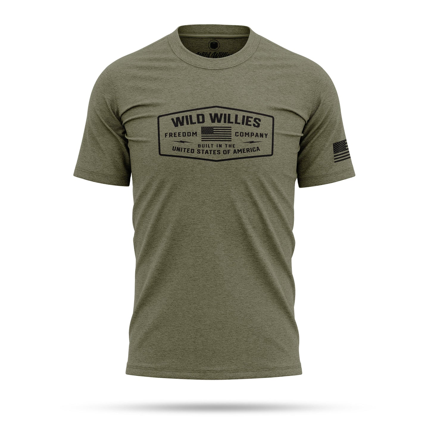 Freedom Co. Crest - T-Shirt T-Shirt Wild-Willies S Stone Gray 