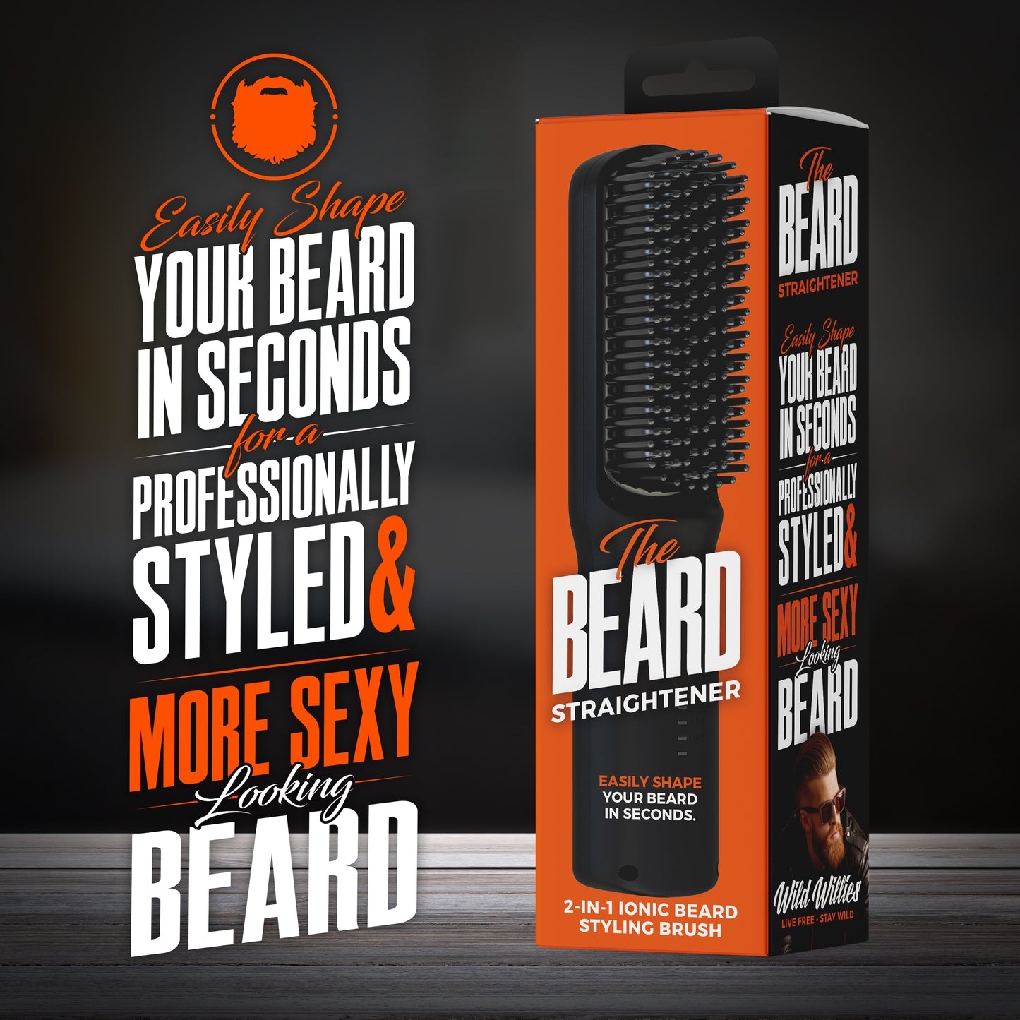 *NEW* Beard Straightener - V.2 Tools Wild Willies